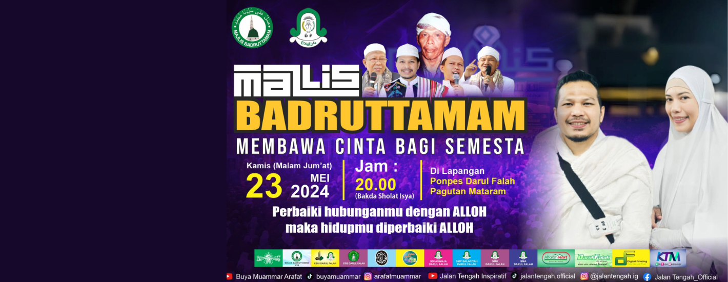 Informasi Acara Badruttamam Bulan Mei 2024